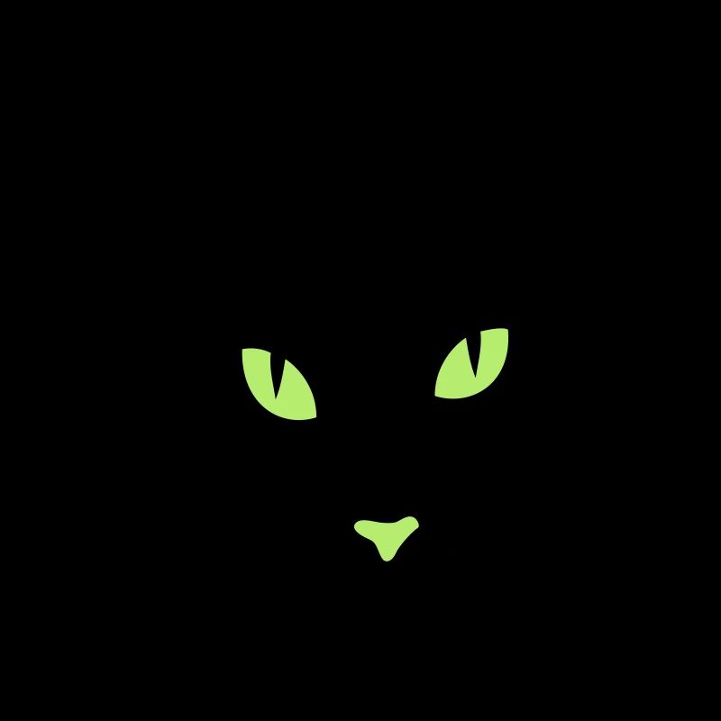 Cat's head with piercing eyes