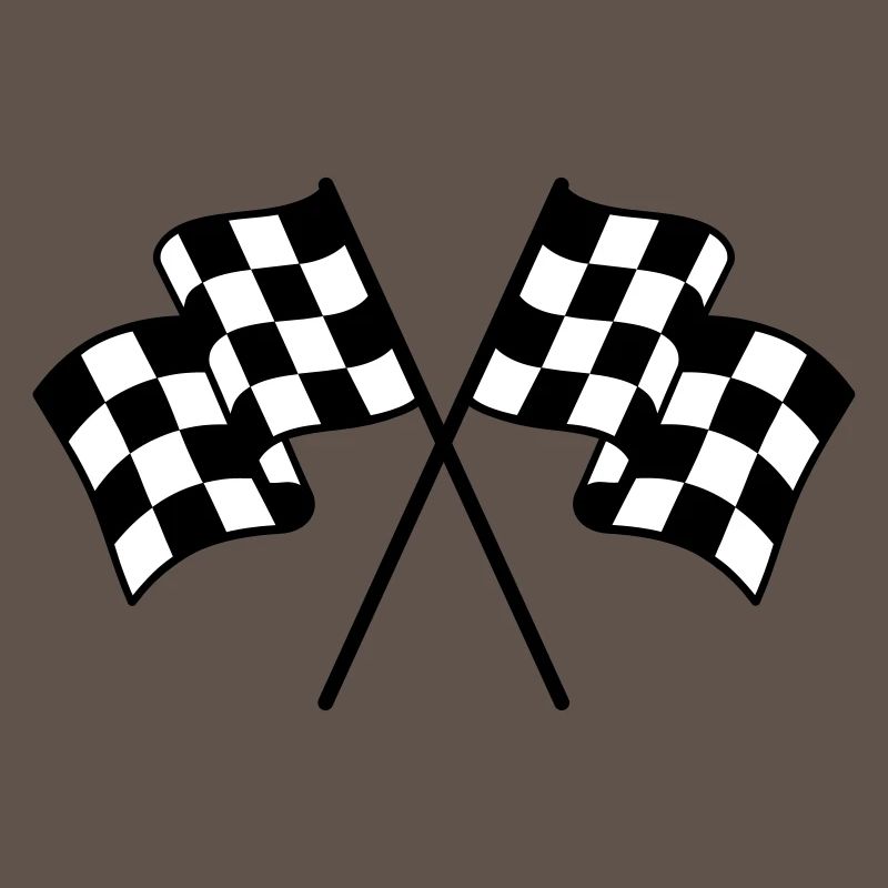 Drapeaux à Damier 2 couleur