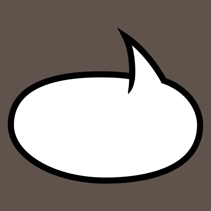 Two-tone comic bubble