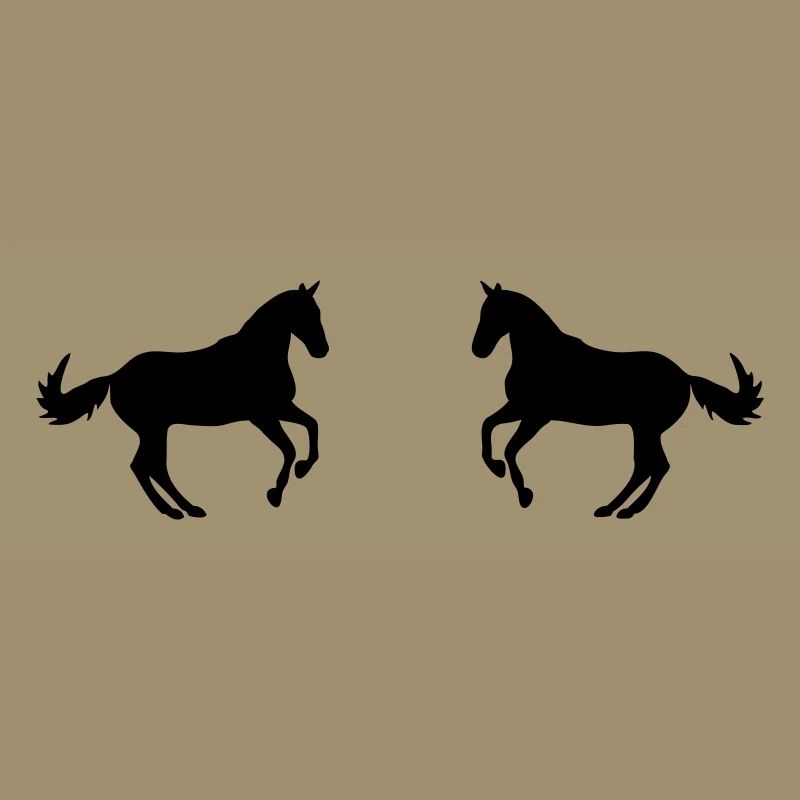 two horses