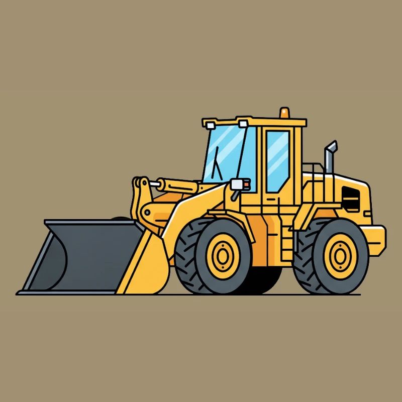 Machine de construction à chargeuse sur pneus