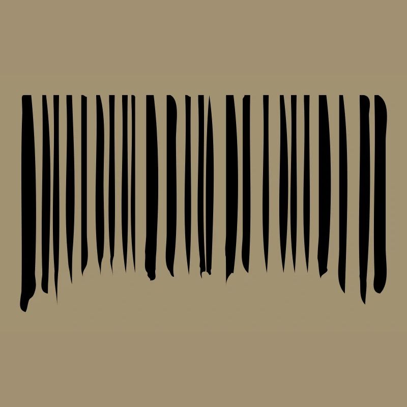 Barcode Striche Linien Gekritzelt Strichcode Scan