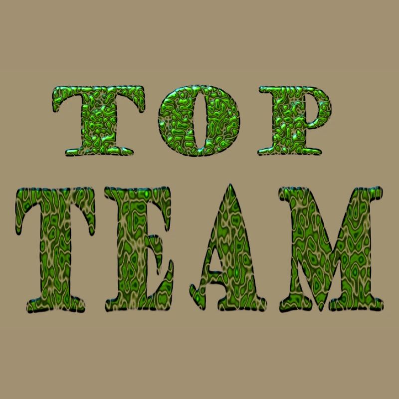 Top Team Green Pattern Texture