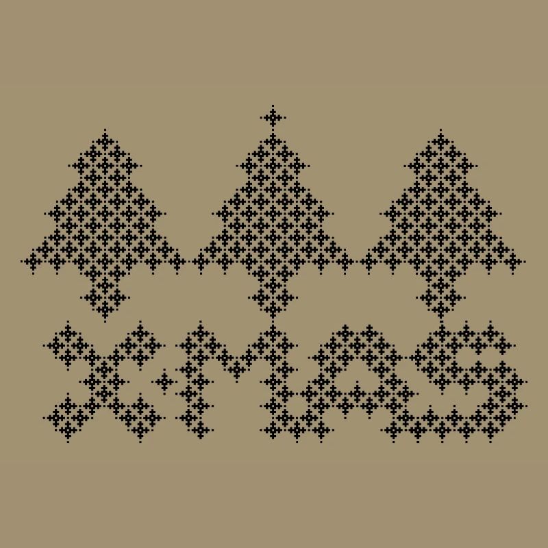 XMAS Tree Christmas Tree Pixel Pattern Icon