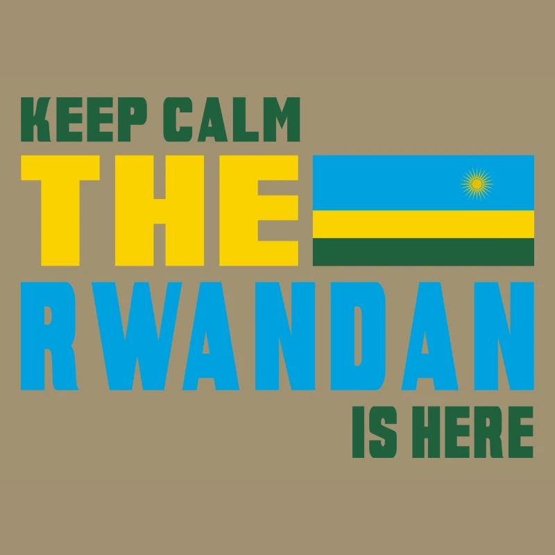 Design drapeau Rwanda Keep Calm