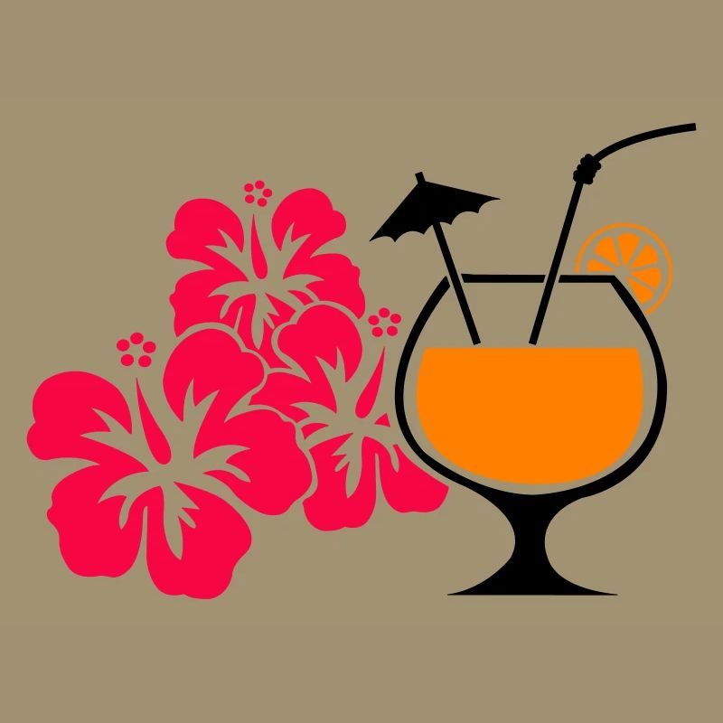 Boisson cocktail à l’hibiscus d’Hawaï