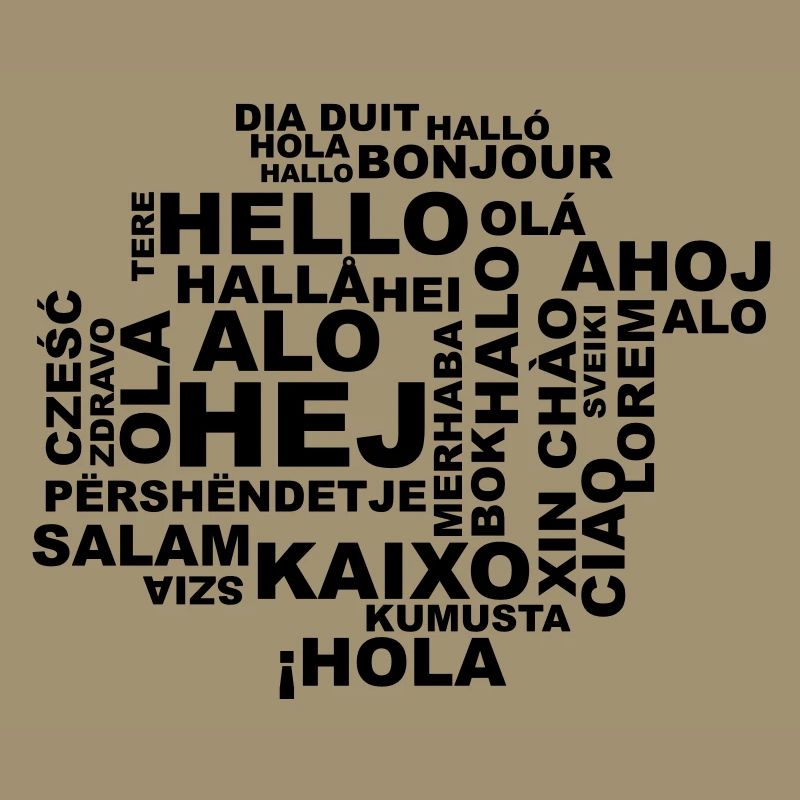 Hello in 29 languages