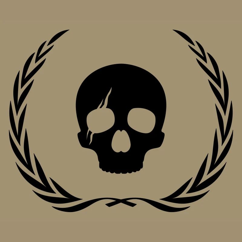 Skeleton Skull Wreath