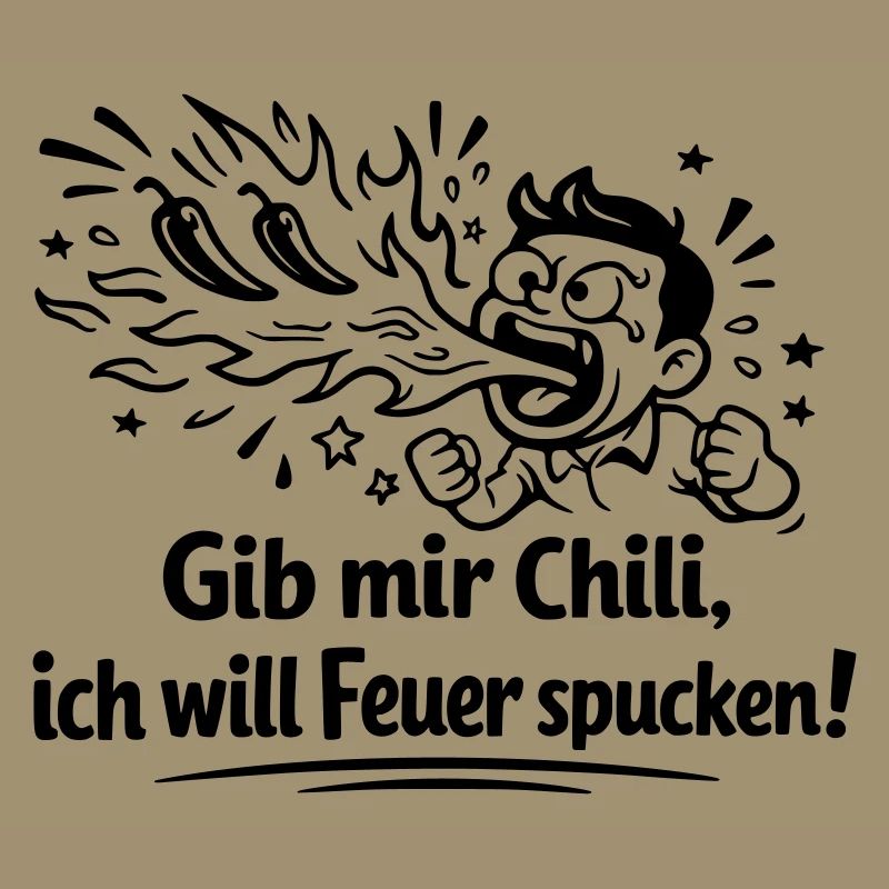 Cracher du feu Mangeant du chili