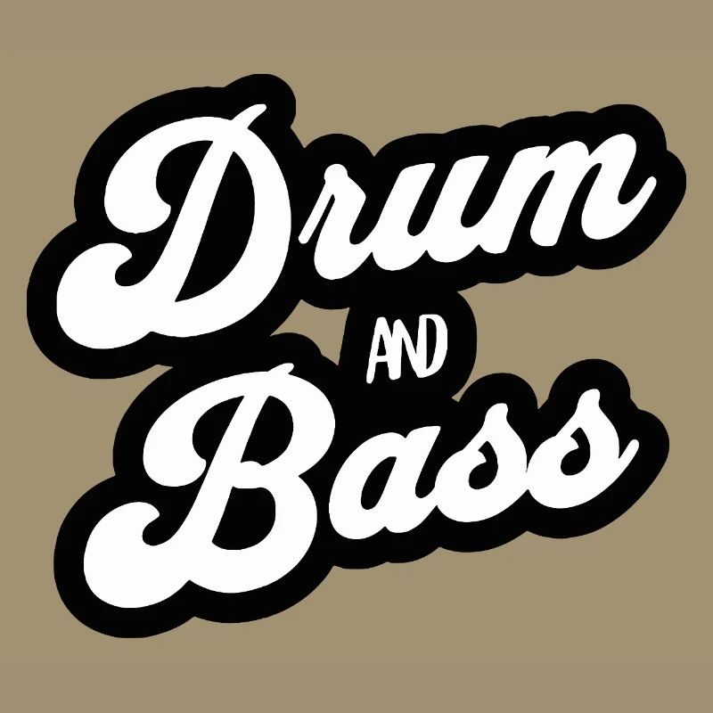 Drum and Bass Script Logo
