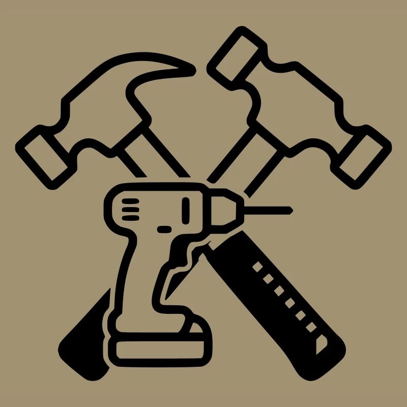 Tool Hammers Drills Outline
