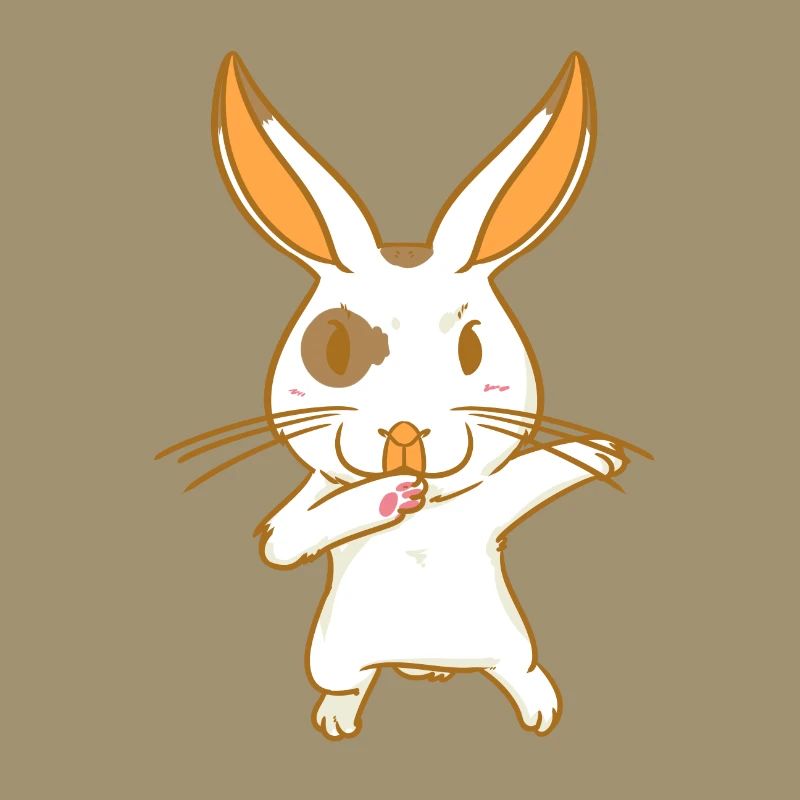 Rabbit - karate - fighting hare - dancing hare