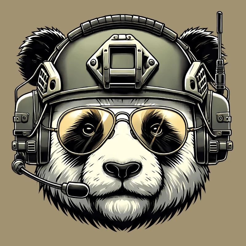 Panda Militär Armee Design