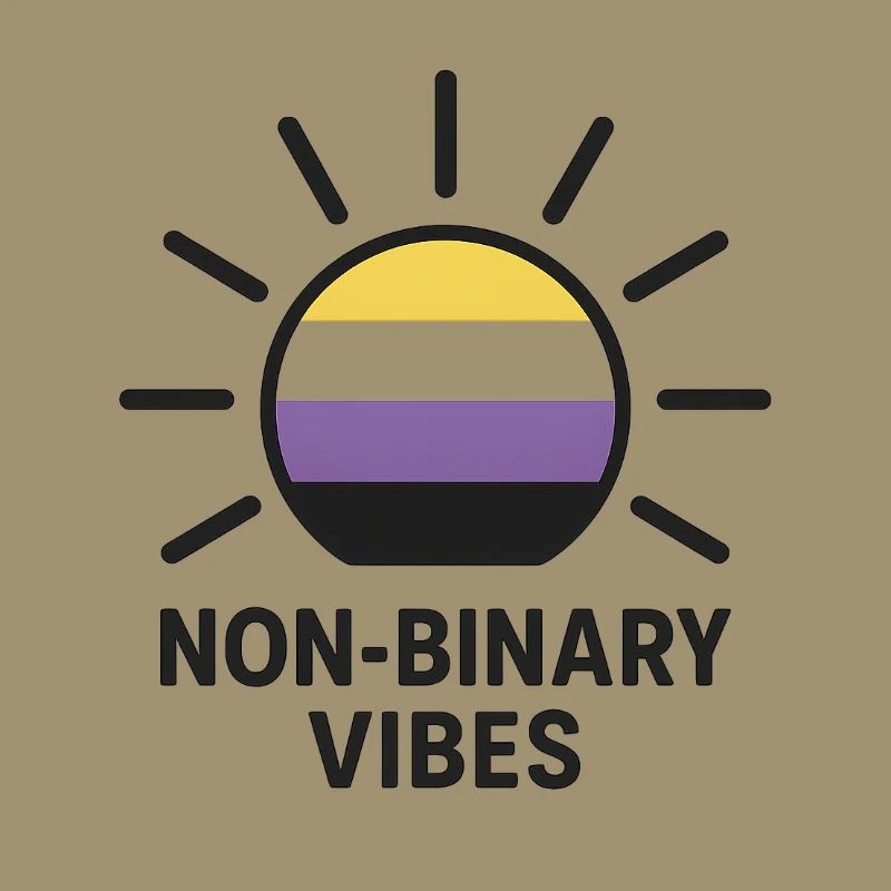 Non-Binary Vibes Sun Logo