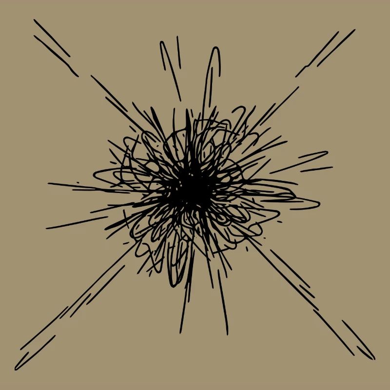 Mandala Explosion Lines Pattern