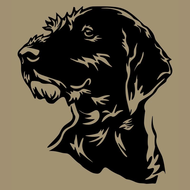German Wirehaired Head