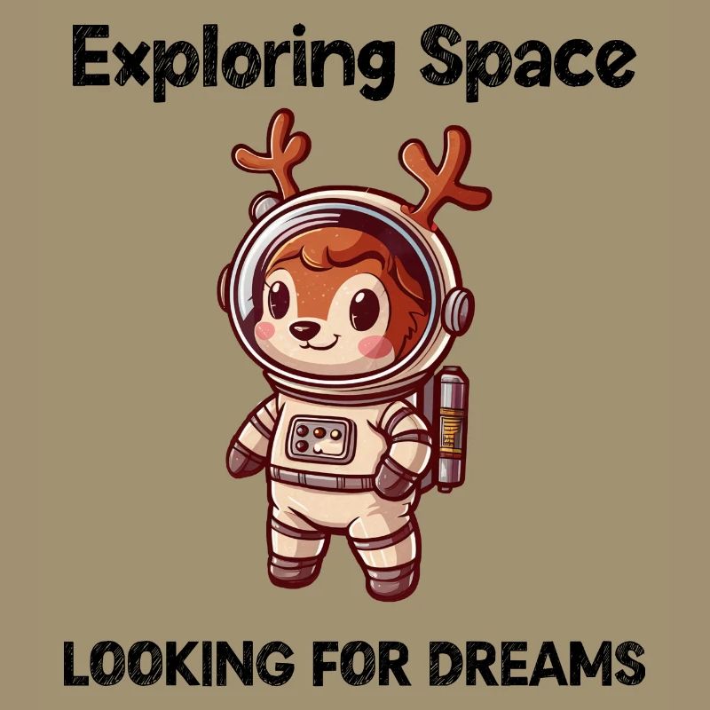 Deer Looking For Dreams Outer Space