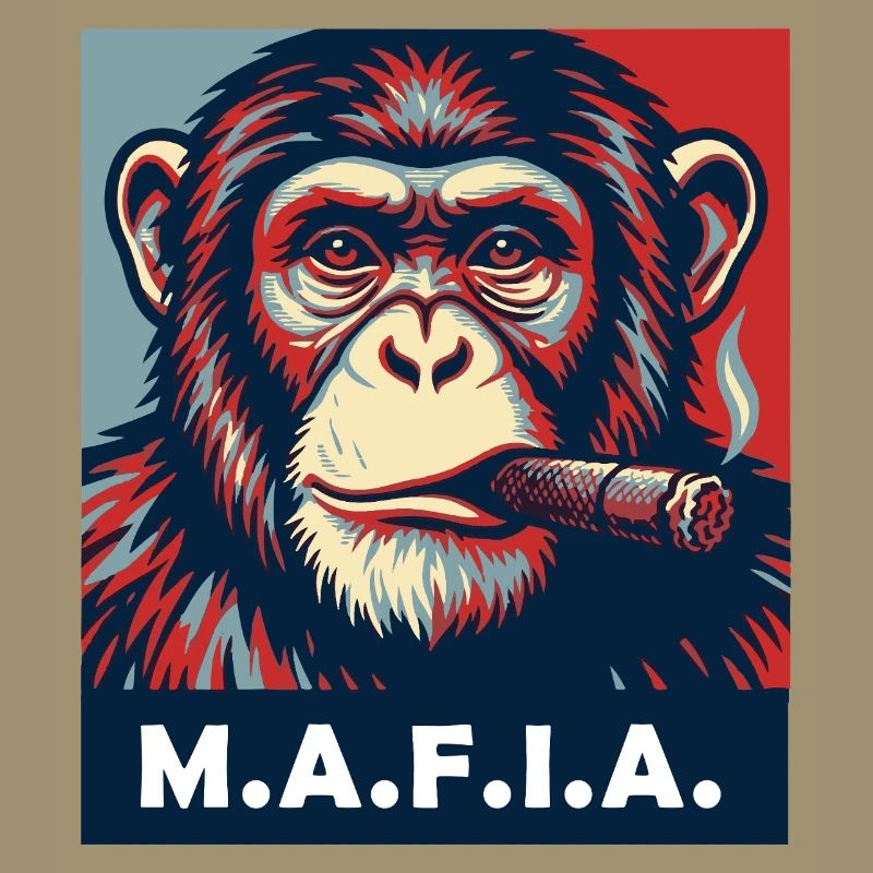 Pop Art Chimp with Cigar