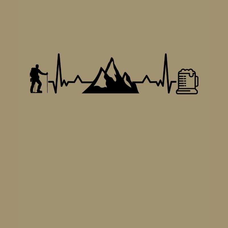 Wander und Bier Herzfrequenz Bergwandern