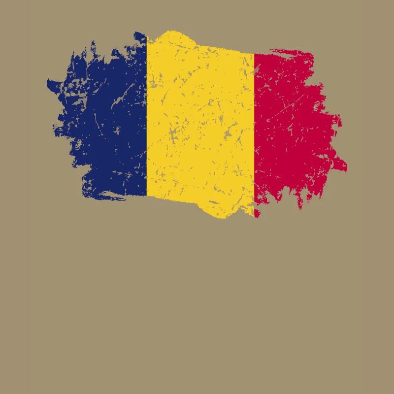 Drapeau du Tchad Grunge Drapeau du Tchad