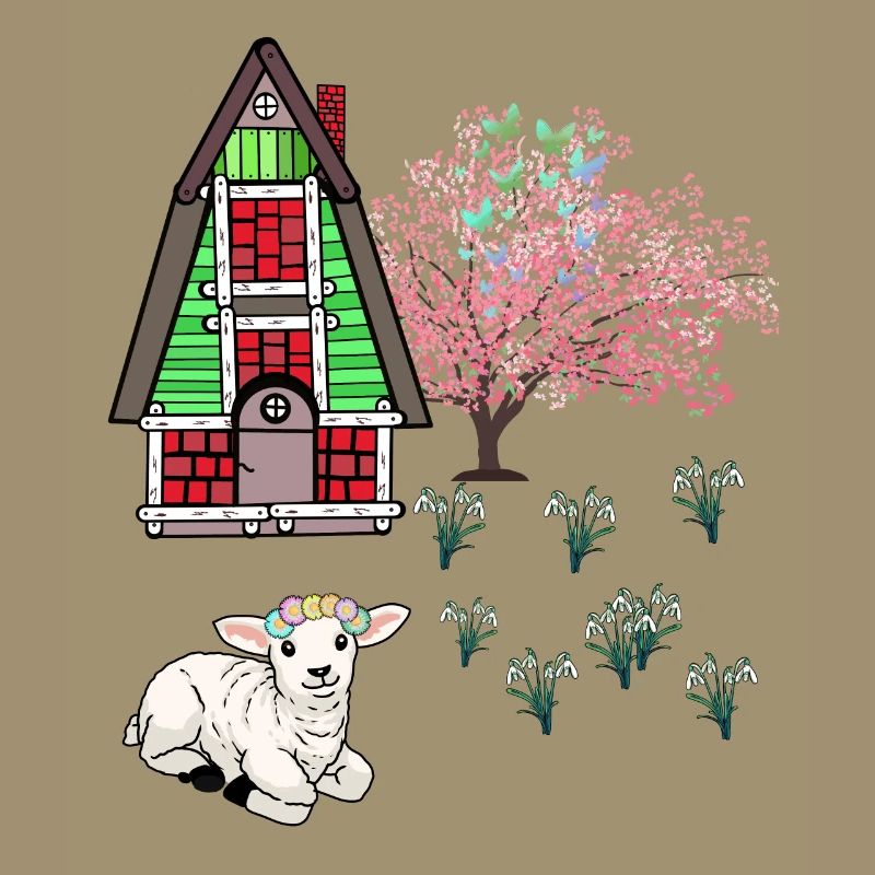 Happy Easter Lamb Schaff Easter Nature Spring