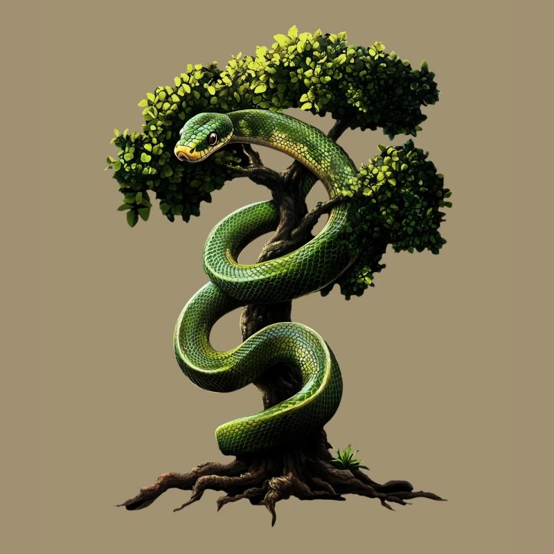 Green Tree Python Snakes Lover Terrarium