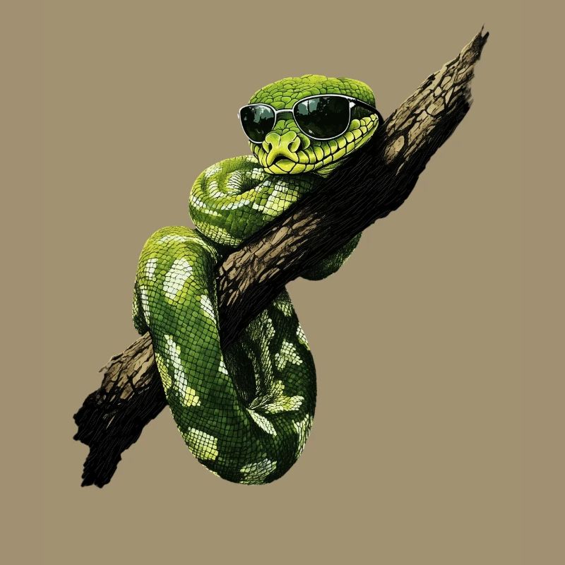 Green Tree Python Snakes Lover Terrarium