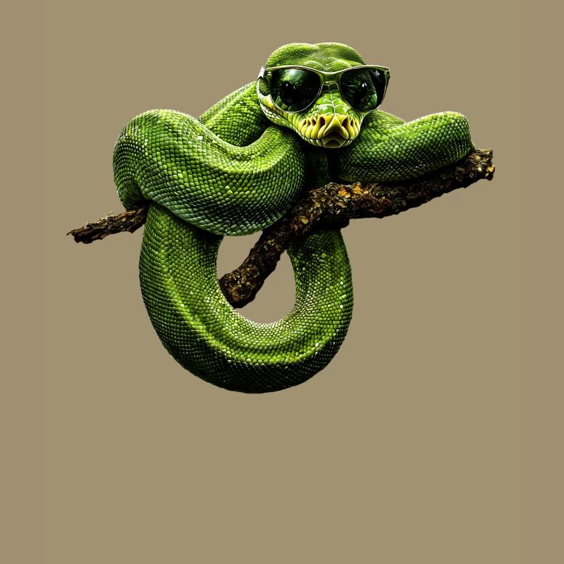 Green Tree Python Snakes Lover Terrarium