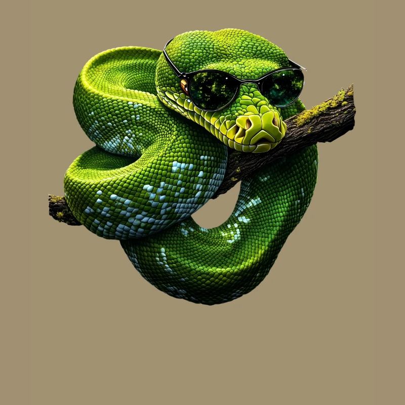 Green Tree Python Snakes Lover Terrarium
