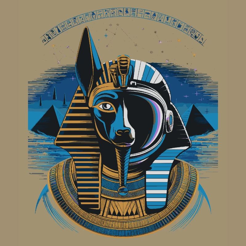 Conception hybride Anubis céleste