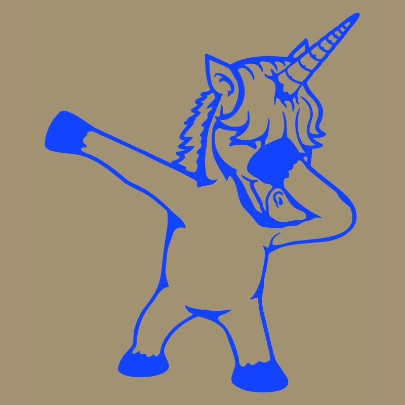 Einhorn Dabbing Dab Tanz Party Pose Geste Lustig