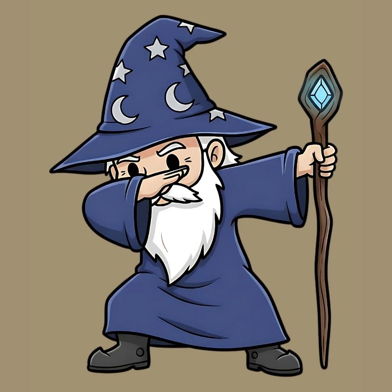 Dabbing Wizard – Funny Wizard Design