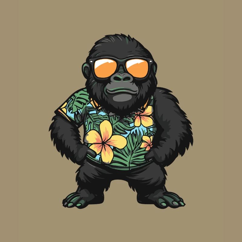 Gorilla Comic Urlaub