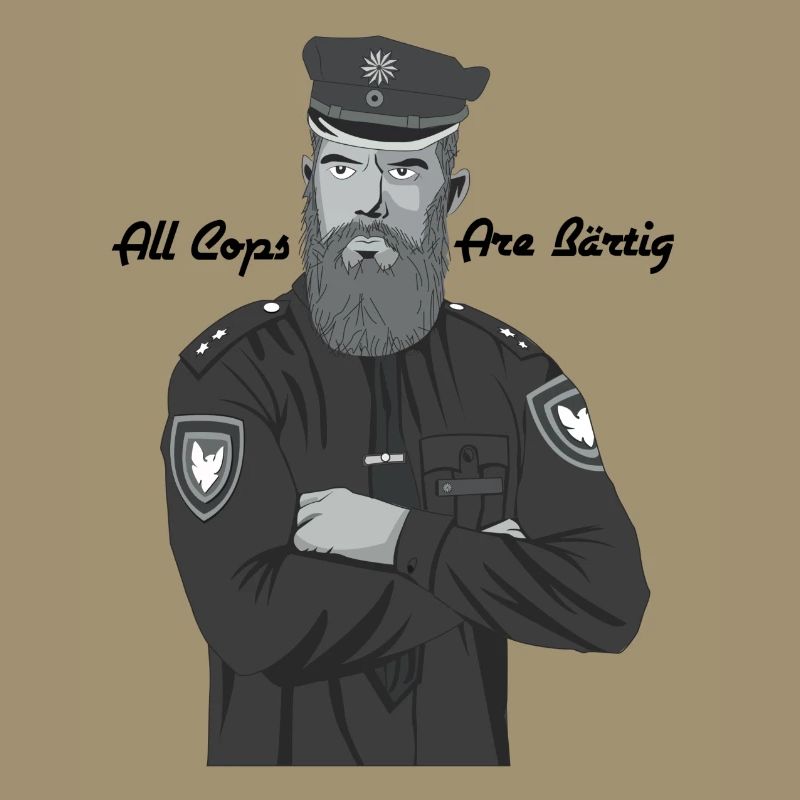 Bärtig Cop