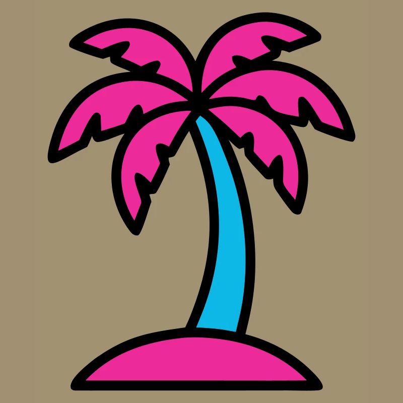 Neon Palm Tree 90s Vaporwave