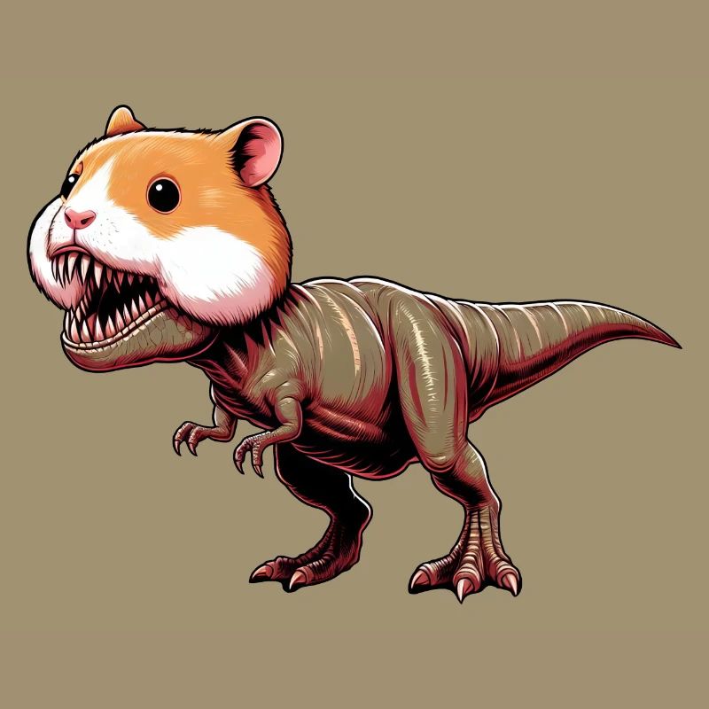 Hamster Dino T-Rex Mythical Creature Fantasy Creature