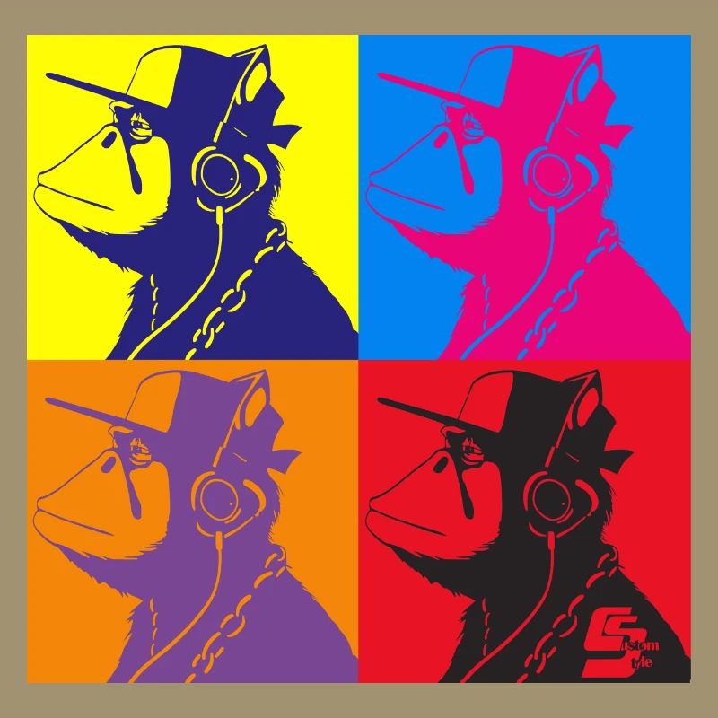 Monkey Warhol by CustomStyle