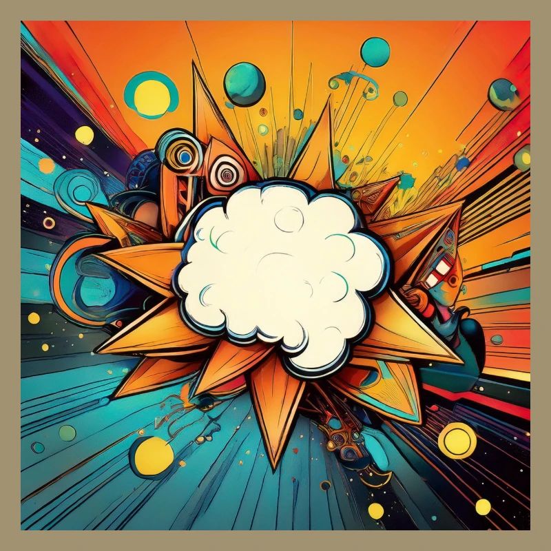 Vibrant Abstract Explosive Cloud Design