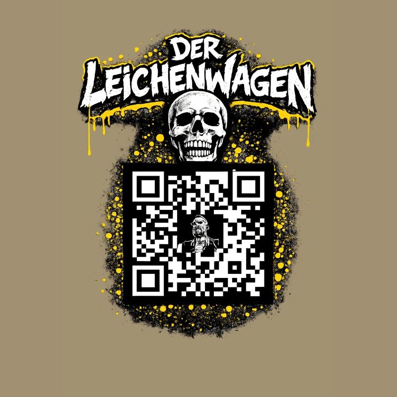 Der Leichenwagen mit QR Code