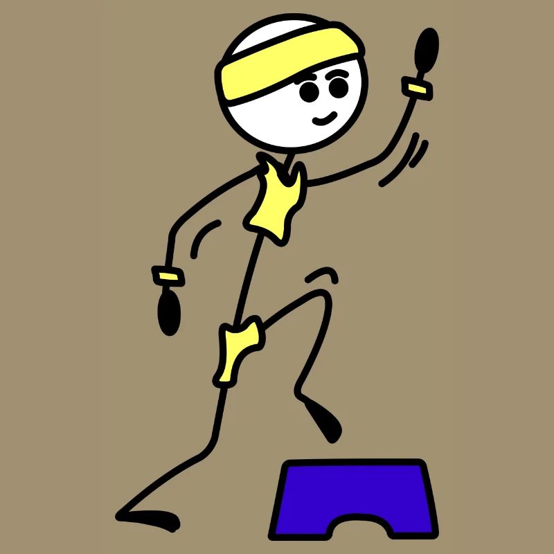 Schritte oder Aerobic Mädchen Trainingsübung