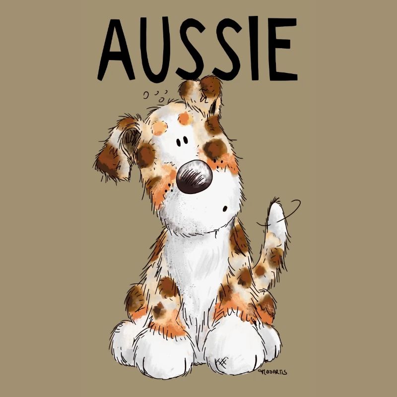 Fröhlicher Aussie - Australian Shepherd - Geschenk