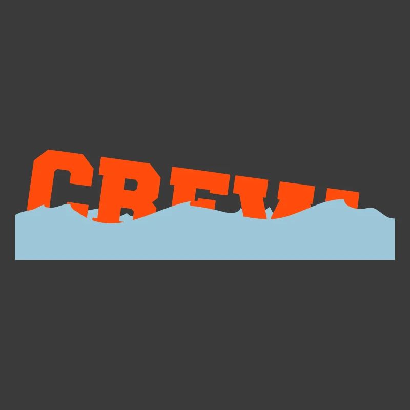 Crew Sinkendes Schiff Wasser Gesunken Spruch Logo