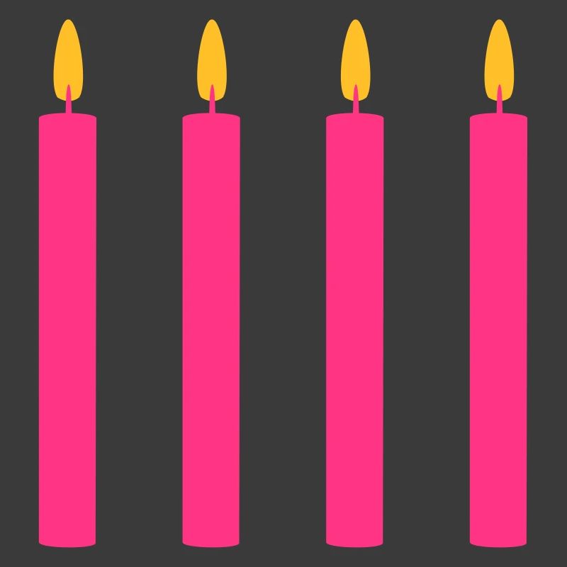 4 candles / / four / / fourth birthday / / fourth