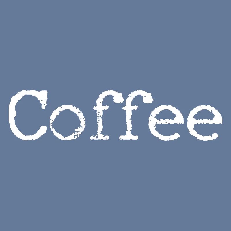 Coffee Scribble White on Black