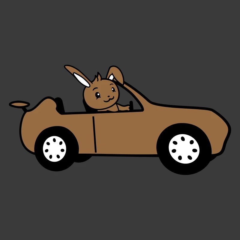 Rabbit Car Fast Driving Driver License