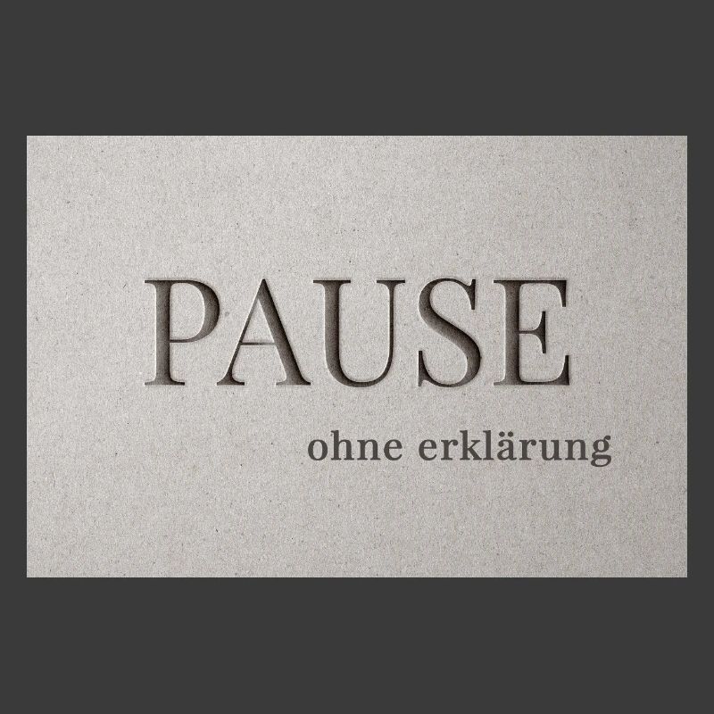 Pause – sans explication