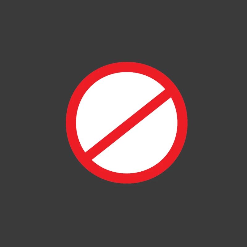 Verbotenes Symbol Muster