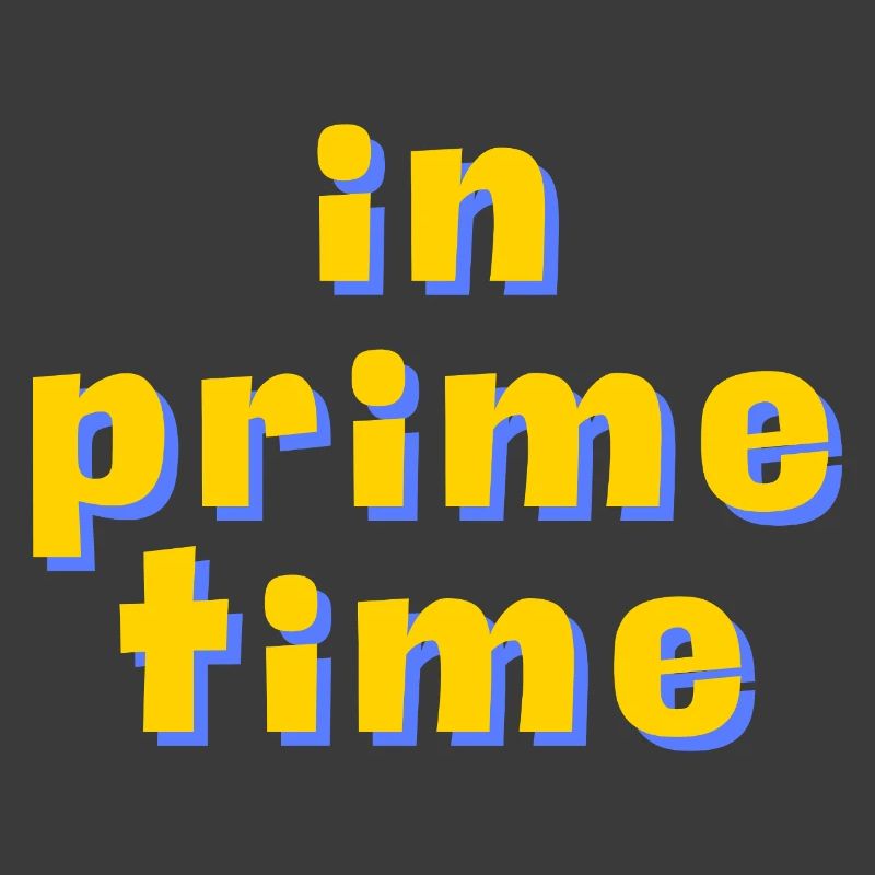 In Prime Time Retro 3D Typography