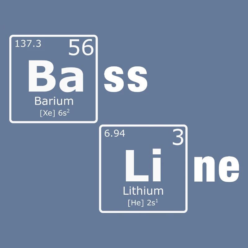 Ligne de basse PSE Éléments du tableau périodique Nerd