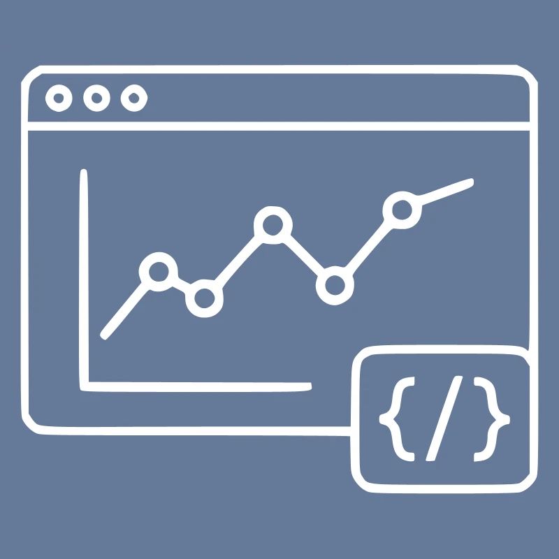 Web Analyse Chart Coding Browser Vektor